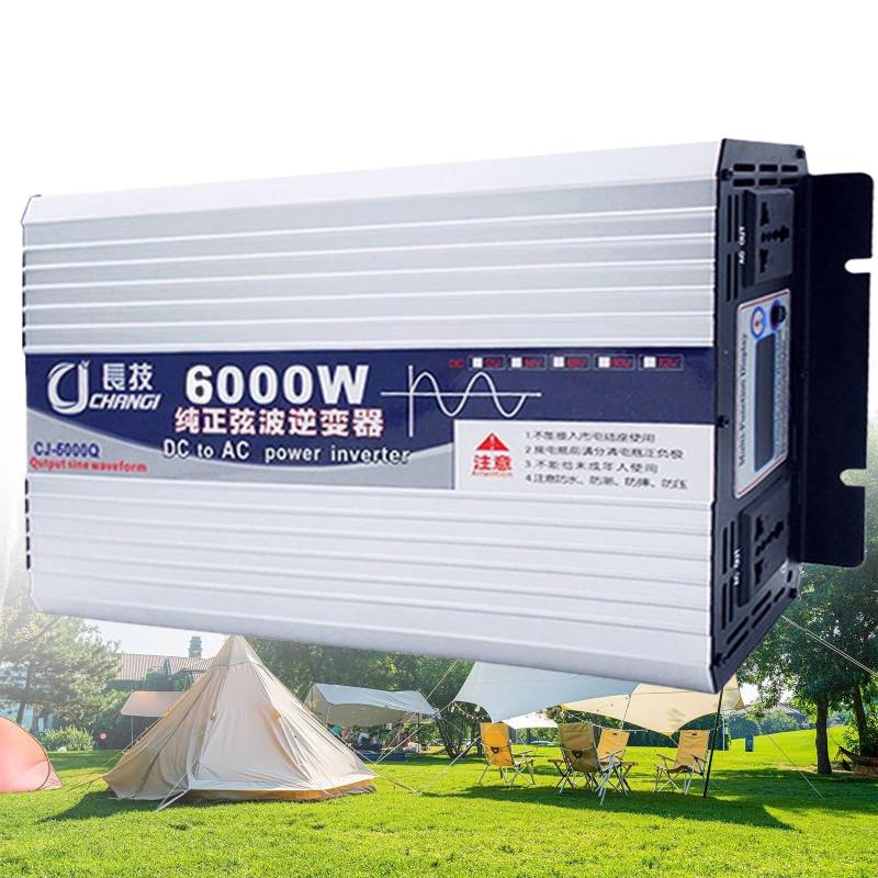 3500W 5000W 5500W 6000W 8000W Reiner Sinus KFZ Wechselrichter DC 12V 24V 48V 60V 72V to AC 230V Spannungswandler Pure Sine Wave Power Inverter Konverter Voltage Converter Adapter Transformator(6000W,6 von XINGSHANG