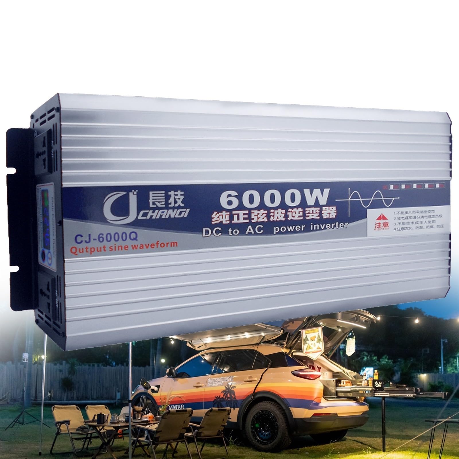 Auto Reiner Sinus Wechselrichter 3500W 5000W 5500W 6000W 8000W Pure Sine Wave Inverter Konverter Voltage KFZ Spannungswandler DC 12V 24V 48V 60V 72V auf 230V 240V AC für Auto Camping Kfz LKW(6000W,24V Auto Reiner Sinus Wechselrichter 3500W 5000W 5500W 6000W 8000W Pure Sine Wave Inverter Konverter Voltage KFZ Spannungswandler DC 12V 24V 48V 60V 72V auf 230V 240V AC für Auto Camping Kfz LKW(6000W,24V von XINGSHANG