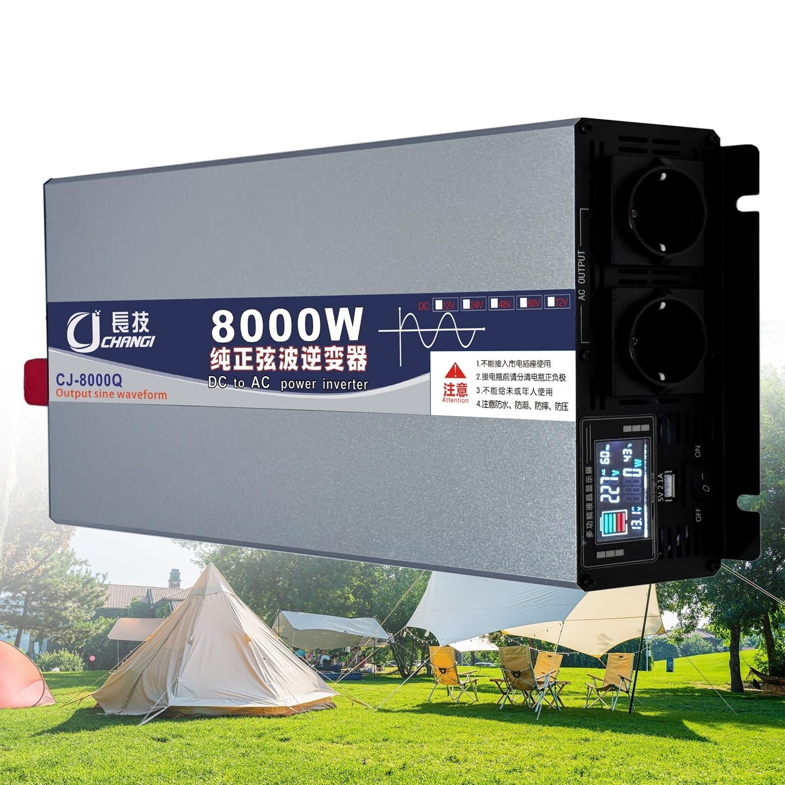 Reiner Sinus Wechselrichter Spannungswandler 6000W 8000W Auto Pure Sine Wave Inverter 12V 24V 48V 60V 72V to AC 230V 240V Konverter Voltage Converter Umwandler Stromwandler Transformator(8000W,72Vto11 Reiner Sinus Wechselrichter Spannungswandler 6000W 8000W Auto Pure Sine Wave Inverter 12V 24V 48V 60V 72V to AC 230V 240V Konverter Voltage Converter Umwandler Stromwandler Transformator(8000W,72Vto11 von XINGSHANG