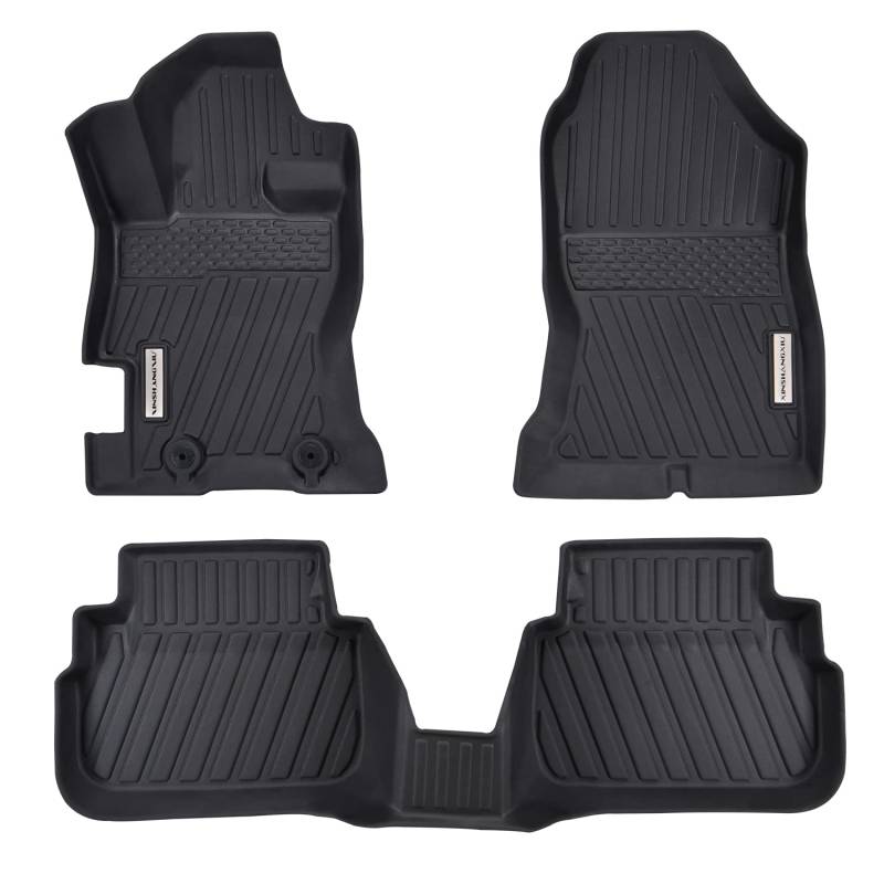 XINSHANGXIU Fußmatten kompatibel für 2018–2022 Subaru Crosstrek /2017–2022 Subaru Impreza, TPE Allwetterschutz Slush 1st & 2nd Row Bodenfolien schwarz von XINSHANGXIU