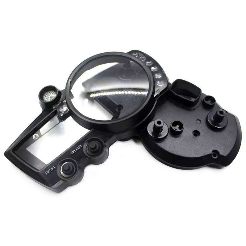 Motorrad Instrumentengehäuse Kompatibel Mit Yamaha Für YZF R1 2002 2003 Für R6 2003 2004 2005 Für R6S 2008 2009 Tachometer Instrumentengehäuse Messgerät Kilometerzähler Drehzahlmesser Gehäuseabdeckung von XINWELZ