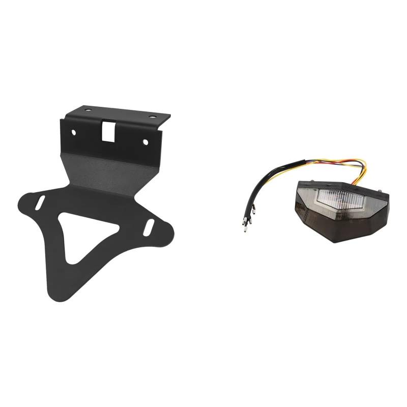 XINWELZ Kennzeichenhalter Motorrad Für CRF300L 2021 2022 2023 2024 Heckfender Heck Ordentlich Kennzeichenhalter Motorradrahmenhalterung Ersatz- Und Upgrade-Teile(Clear) von XINWELZ