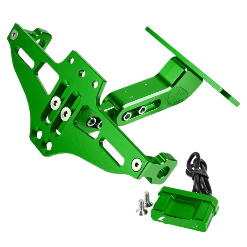 XINWELZ Kennzeichenhalter Motorrad Kompatibel Mit Aprilia Für RSV1000R Motorrad-Kennzeichenhalter, Ersatz- Und Upgrade-Teile(Green) von XINWELZ