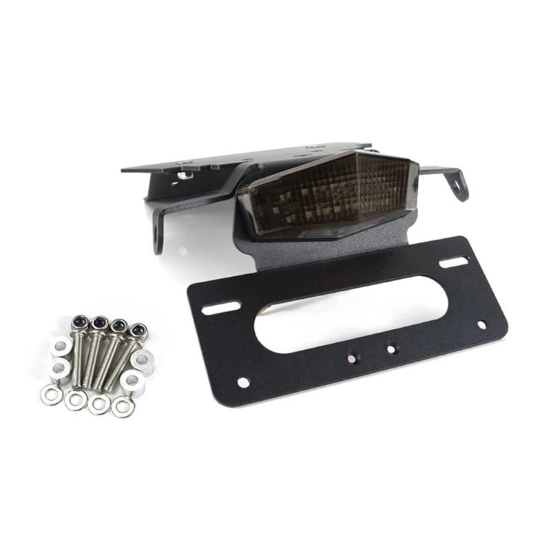 XINWELZ Kennzeichenhalter Motorrad Kompatibel Mit Bonneville Für T100 Für SE Für Scrambler Für Thruxton 2001-2015 Nummernschildhalter Hinterer Kotflügel-Eliminierungssatz(Black) von XINWELZ
