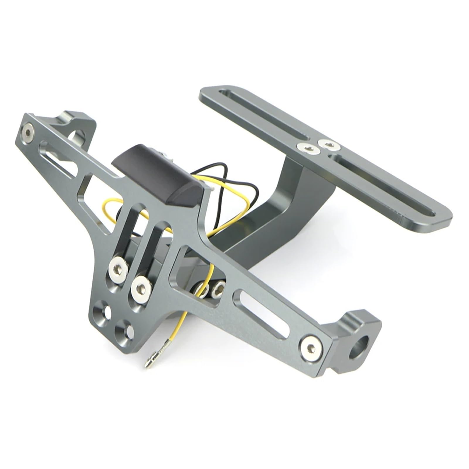 XINWELZ Kennzeichenhalter Motorrad Kompatibel Mit CBR650F Für CB650F Für NC750S Für NC750X 2014-2018 Motorrad-Kennzeichenhalterung(Gray) von XINWELZ