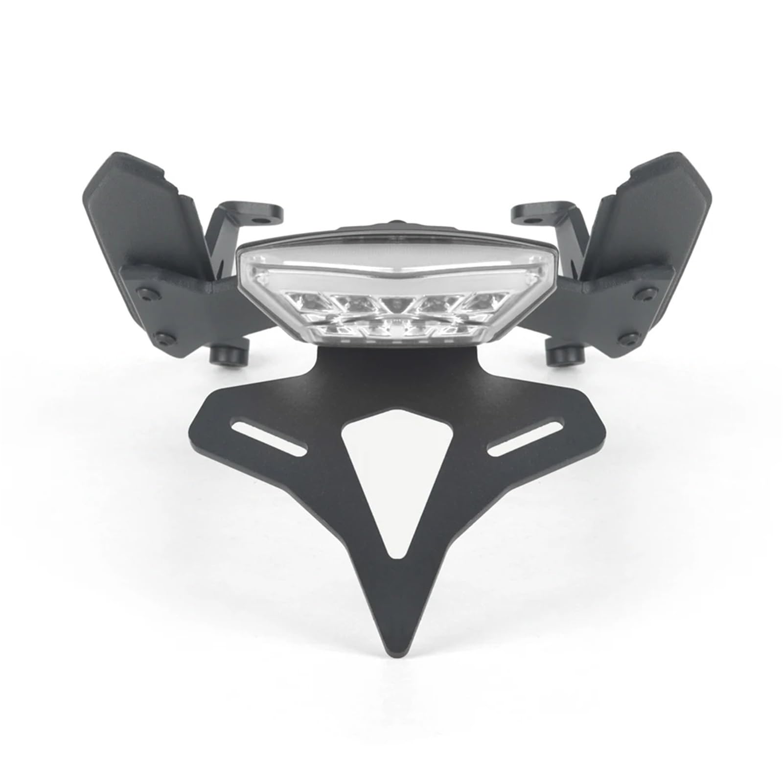 XINWELZ Kennzeichenhalter Motorrad Kompatibel Mit Ducati Für Diavel Für 1260 2019–2022 Motorrad Hinten Short Tail Stock Kennzeichenhalter Reitstock Halterung Mit Licht(Transparent LED) von XINWELZ