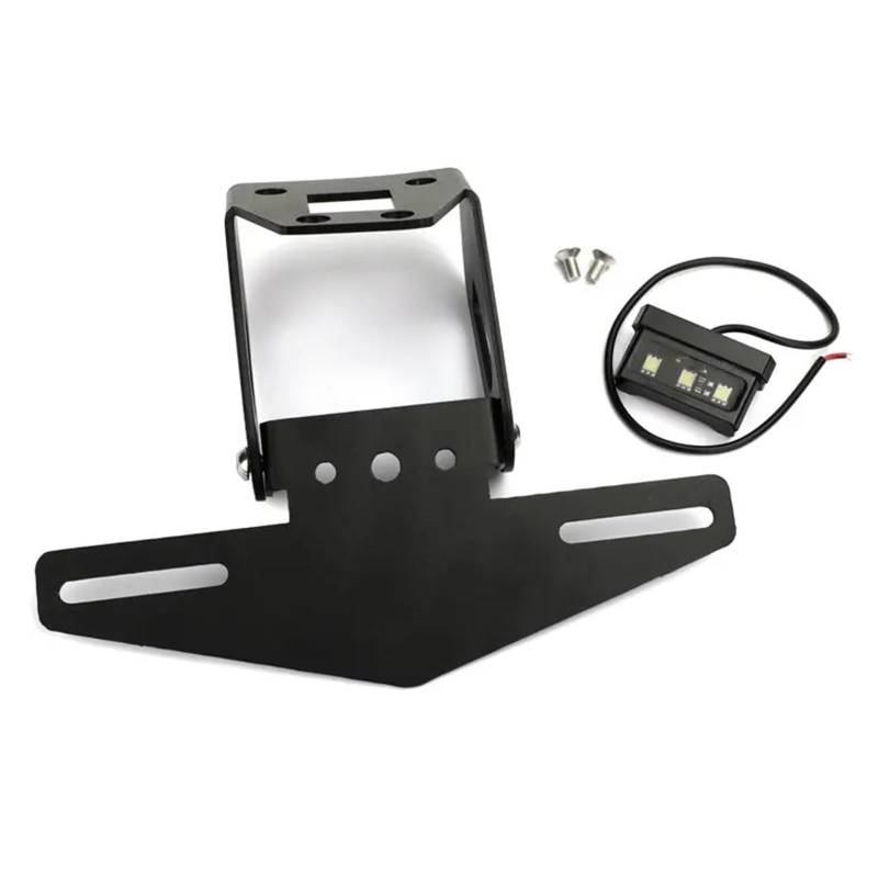 XINWELZ Kennzeichenhalter Motorrad Kompatibel Mit Für Ninja Für 400 Für 250 Für Z400 2018-2021 Kennzeichenhalter Halterung Rahmen Heckklappe Kotflügelabweiser von XINWELZ