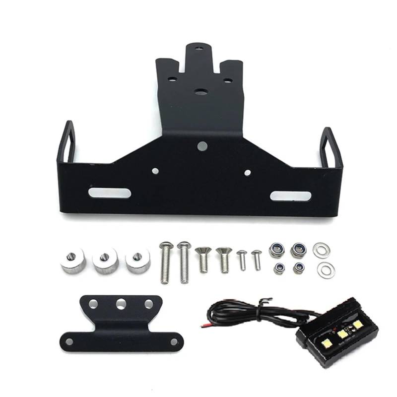 XINWELZ Kennzeichenhalter Motorrad Kompatibel Mit Für Ninja Für 650R Für EX650R Für ER-6N Für ER-6F Für ABS 2012-2016 Ersatzhalterung Für Motorrad-Kennzeichenhalter von XINWELZ