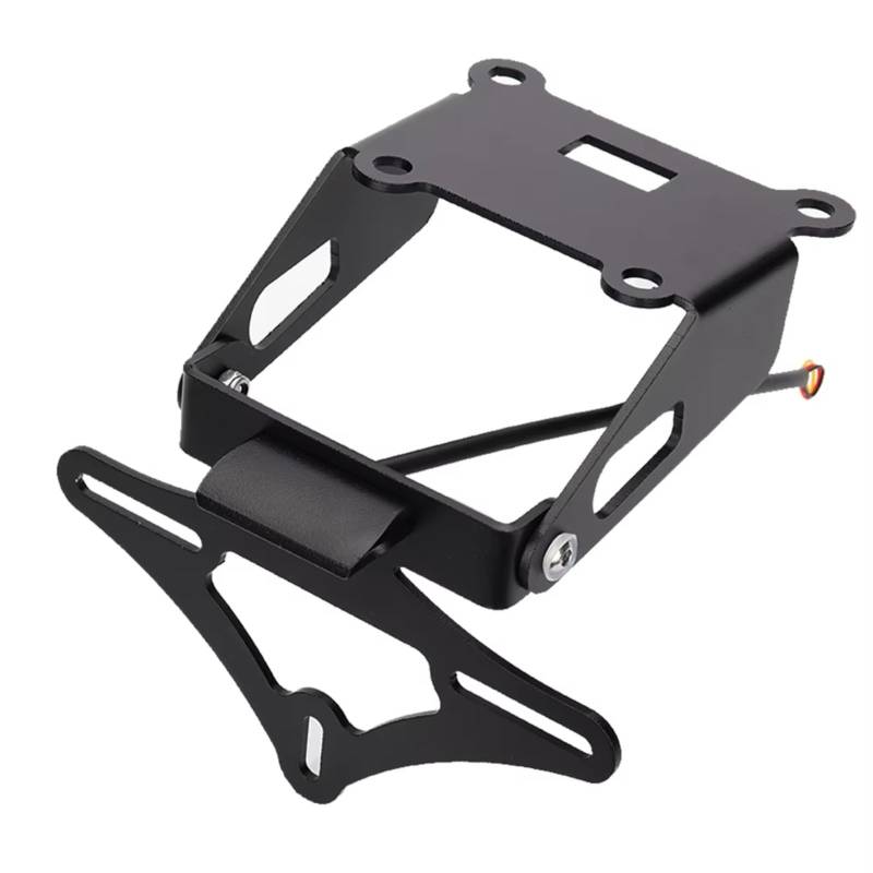 XINWELZ Kennzeichenhalter Motorrad Kompatibel Mit Für Z900 RS Cafe 2018 2019 2020 2021 2022 2023 Performance-Motorradzubehör Kennzeichenhalter Für Eliminator(Black 1) von XINWELZ