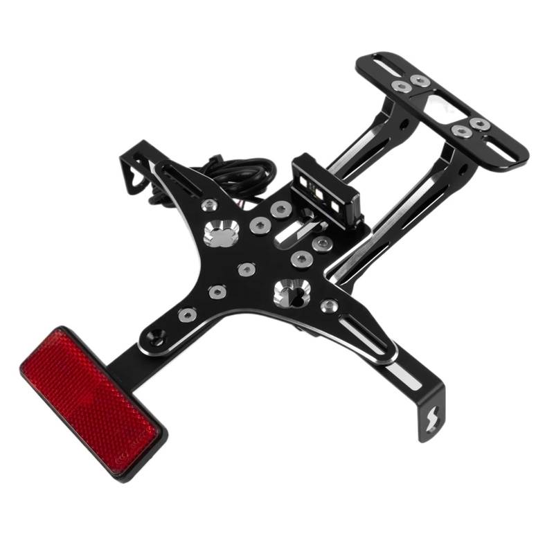 XINWELZ Kennzeichenhalter Motorrad Kompatibel Mit Suzuki All Model Einstellbare Motorrad Heckkotflügel Eliminieren Kit Mit Licht Halter Hinten Halterung Montieren Ersatz von XINWELZ