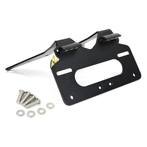 XINWELZ Kennzeichenhalter Motorrad Kompatibel Mit Tmax Für 530 2012-2016, Motorrad-Heckkotflügel-Eliminierungssatz, Kennzeichenhalterhalterung von XINWELZ