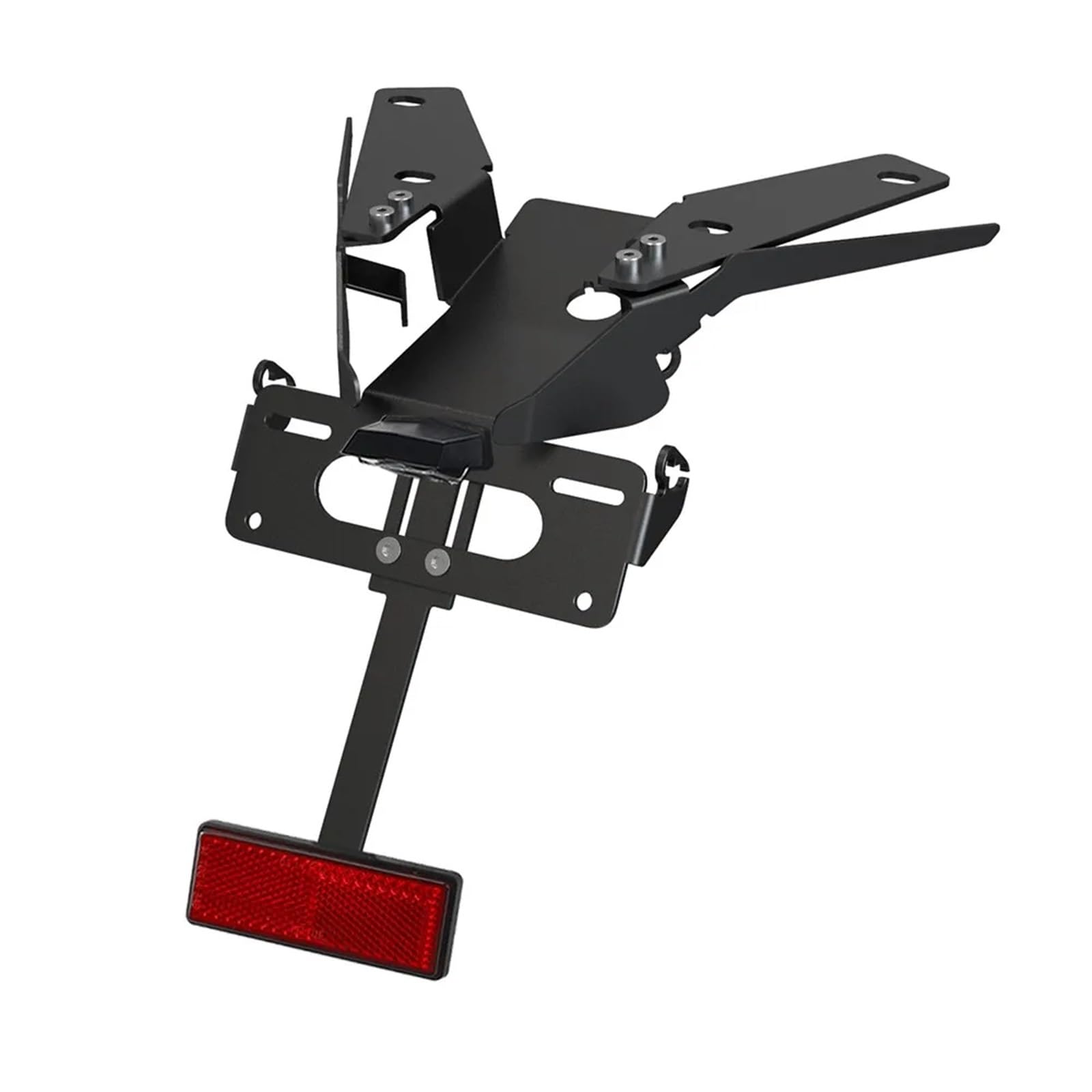 XINWELZ Kennzeichenhalter Motorrad Kompatibel Mit XADV750 2021-2022-2023-2024 Motorrad-Kennzeichenhalter, Kotflügel-Eliminator Zulassungshalterung Mit Licht(Black A Set) von XINWELZ