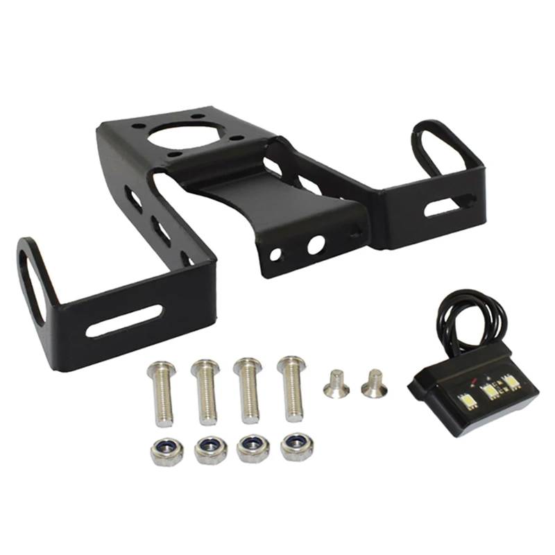 XINWELZ Kennzeichenhalter Motorrad Kompatibel Mit YZF-R6 Für ABS 2008-2016 Motorrad-Kennzeichenhalter, Heckleuchten-Eliminierungsleuchten, Kennzeichenhalterung von XINWELZ