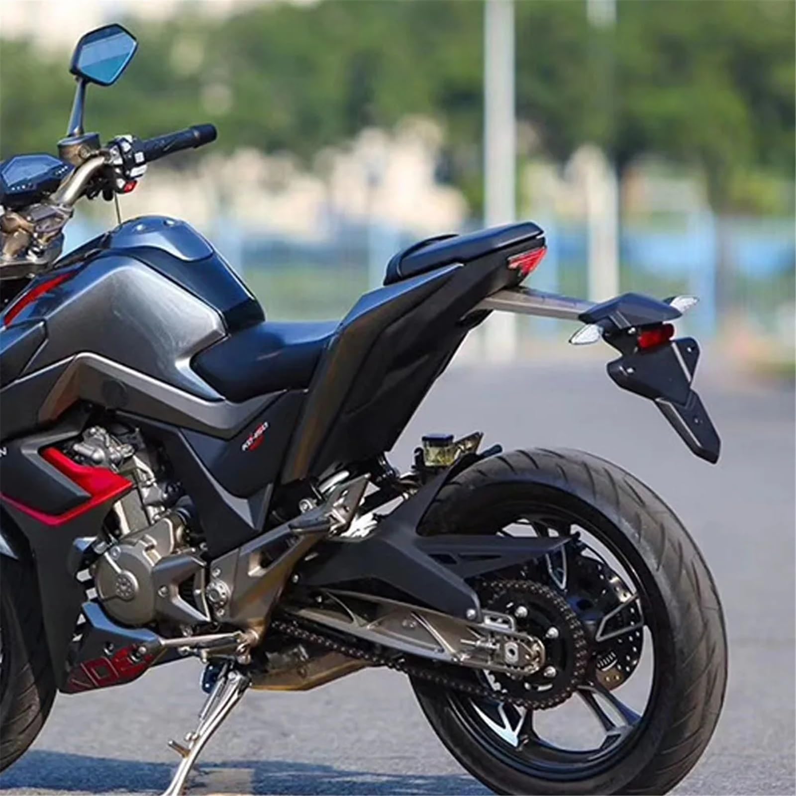 XINWELZ Kennzeichenhalter Motorrad Kompatibel Mit Zontes Für ZT Für U-125 Für U1-125 Für U2-125 Für U50 Für U1-150 Für U155 Für U1-155 Für Z2-125 Motorrad-Kennzeichenhalter(A) von XINWELZ