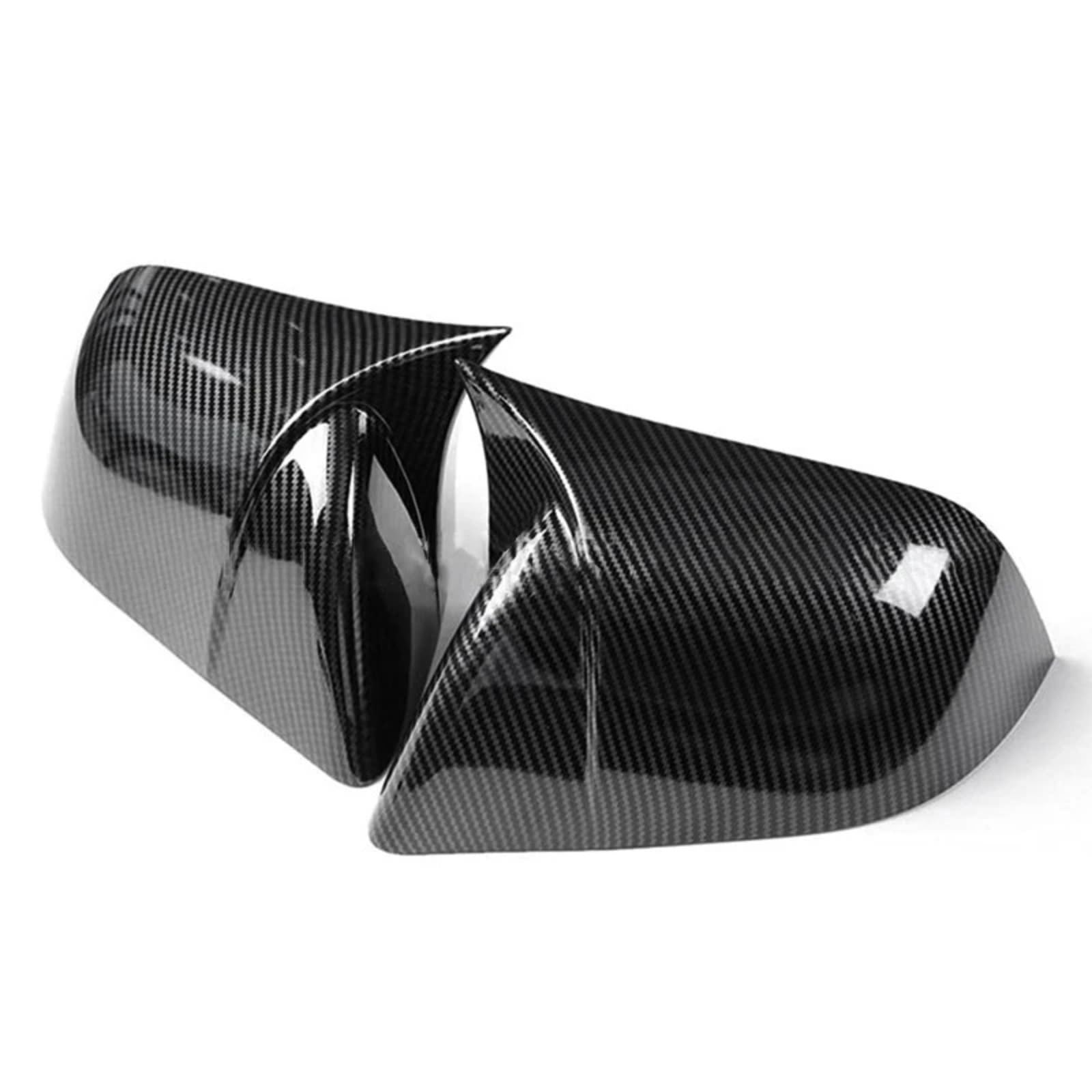 XINWELZ Kompatibel Mit Benz Für S-Klasse W221 2006 2007 2008 2009 2010 2011 2012 2013 Auto-Außenspiegel, Seitliche Außenspiegelkappe, Autozubehör Rückspiegel Kappe(Black Carbon) von XINWELZ