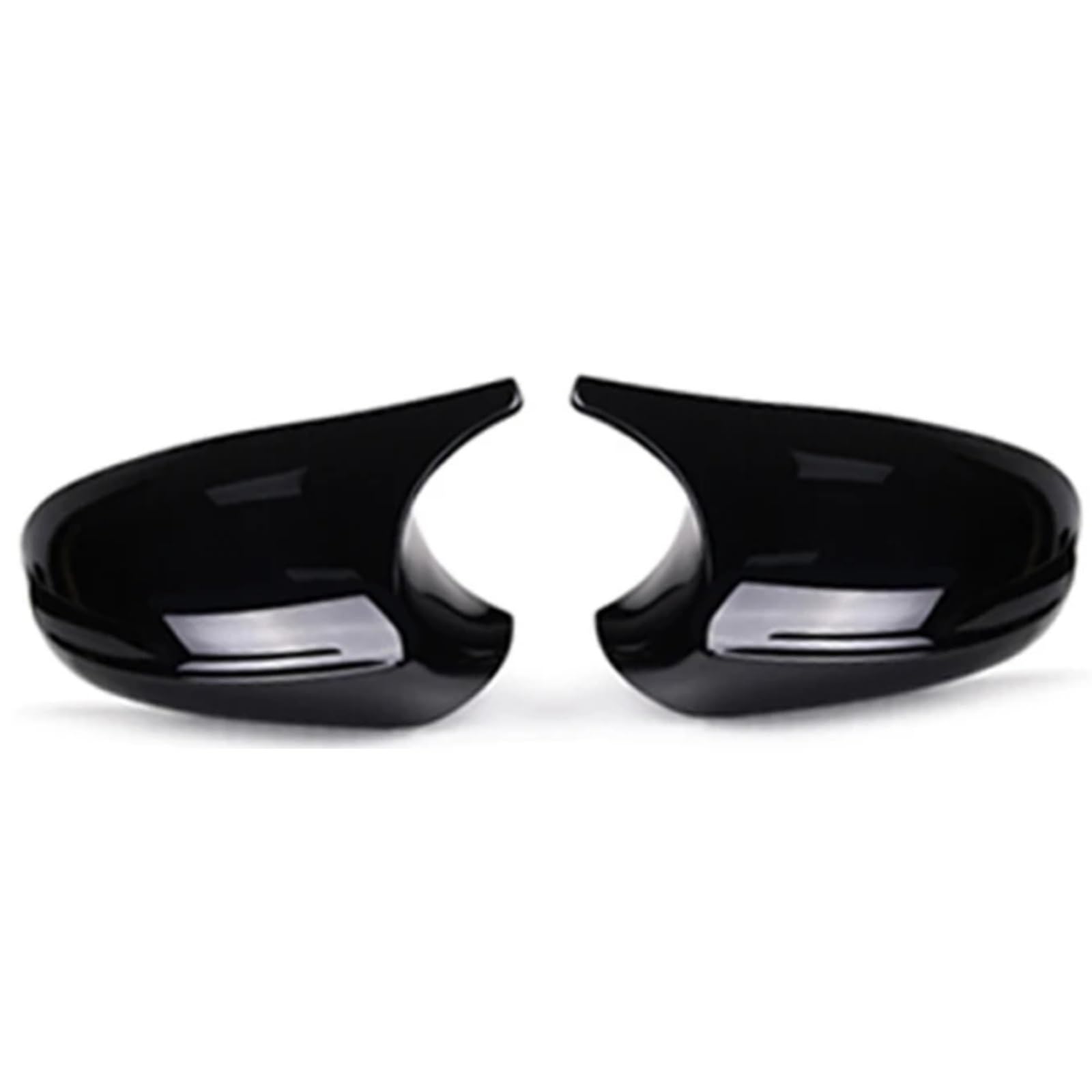 XINWELZ Kompatibel Mit Für E81 E82 E92 E93 2006 2007 2008 2009 2X Spiegelabdeckung Auto Seitentür Rückspiegel Seitenaußenspiegelkappe Rückspiegel Kappe(Black,A) von XINWELZ