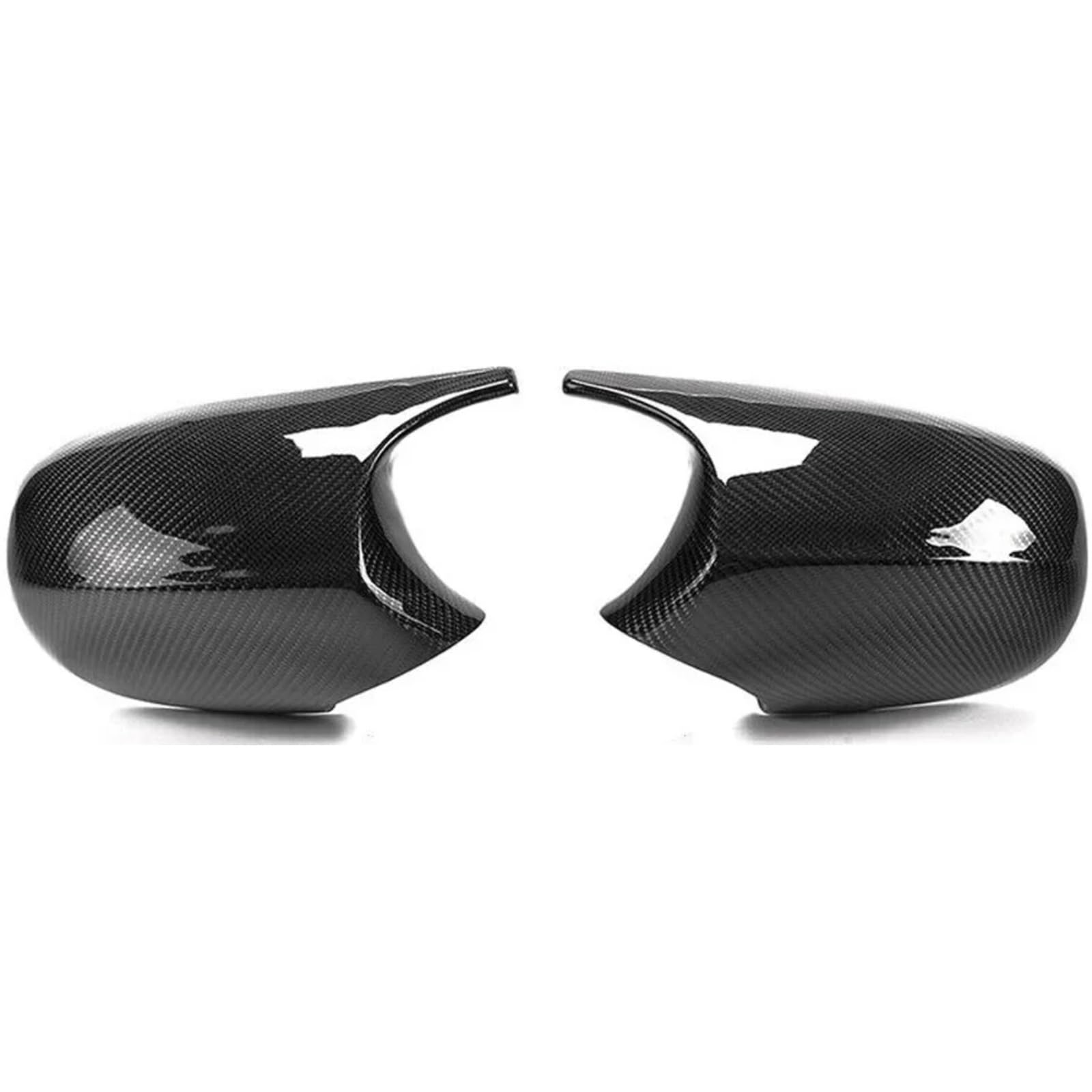 XINWELZ Kompatibel Mit Für E81 E82 E92 E93 2006 2007 2008 2009 Carbonfaser-Musteroptik Rückspiegelkappe Autozubehör Kfz-Außenspiegel Rückspiegel Kappe(Black Carbon,B) von XINWELZ