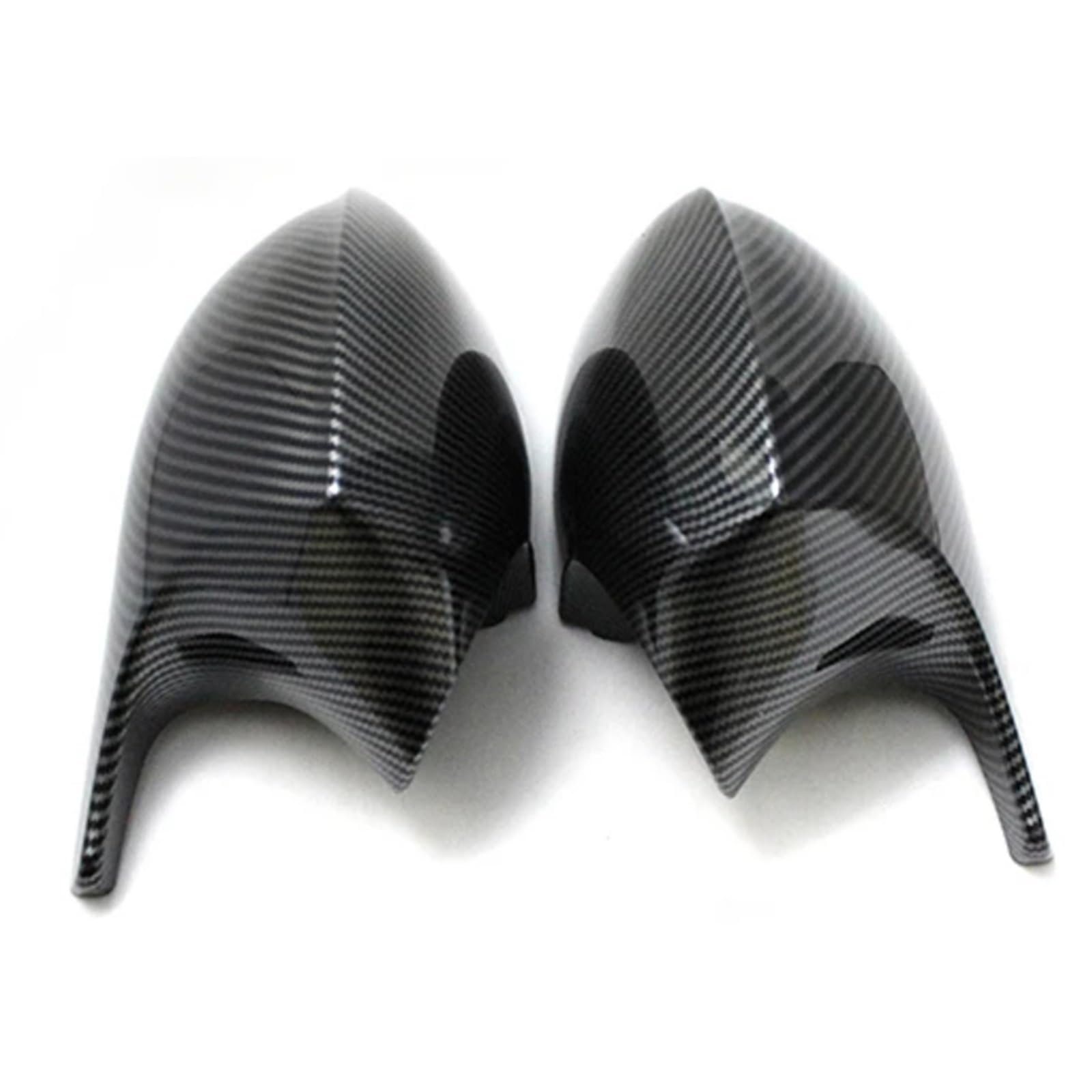 XINWELZ Kompatibel Mit Für E87 E88 2010 2011 2012 2013 2014 2015 Rückspiegelabdeckungen Kappe Zubehör Ersatz Auto-Rückspiegelkappe Rückspiegel Kappe(Black Carbon,B) von XINWELZ