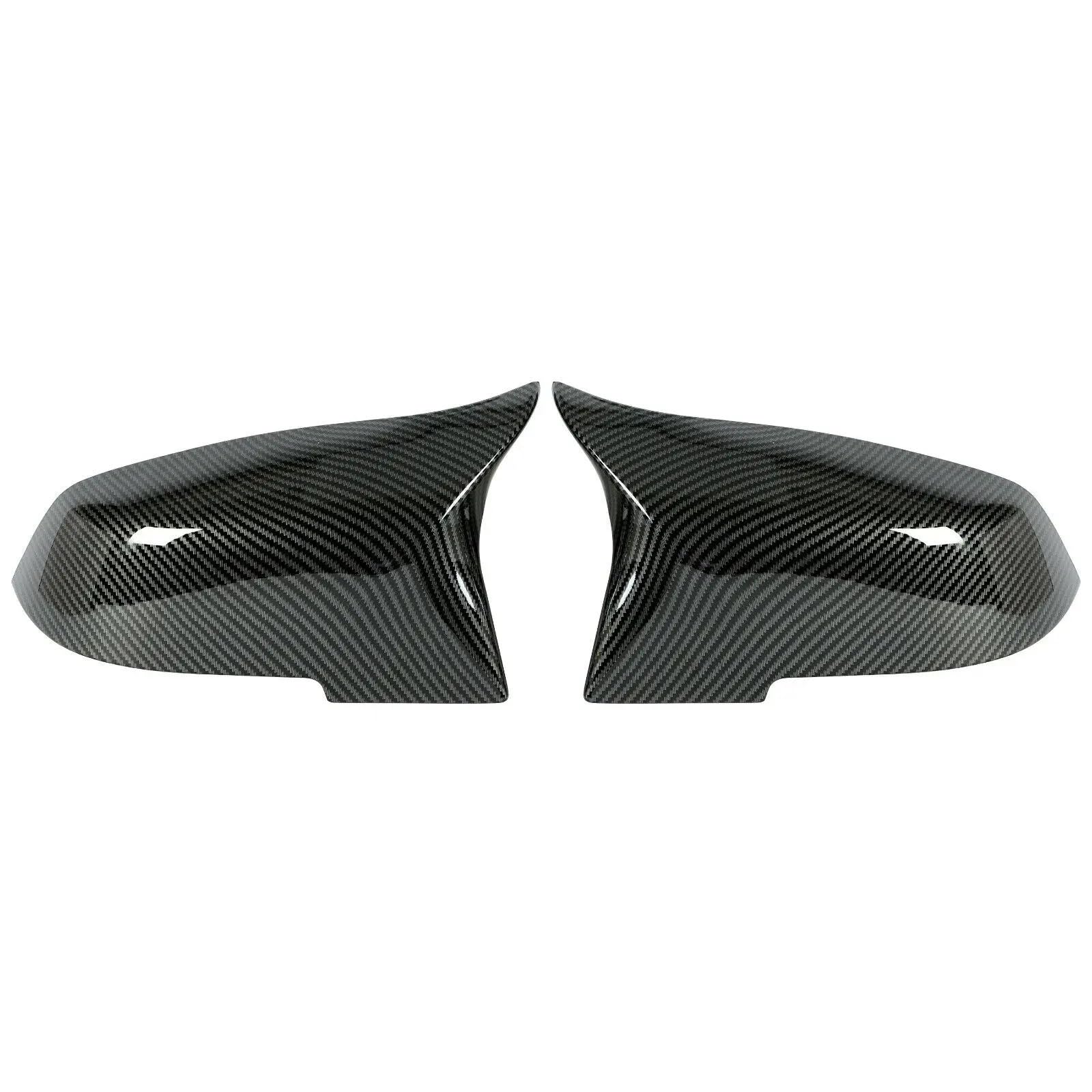 XINWELZ Kompatibel Mit Für GT 3GT F34 2013 2014 2015 2016 2017 2018, Carbonfaser-Musteroptik, Ersatz-Spiegelabdeckung, Autospiegelabdeckungen, Kappen Rückspiegel Kappe(Black Carbon) von XINWELZ