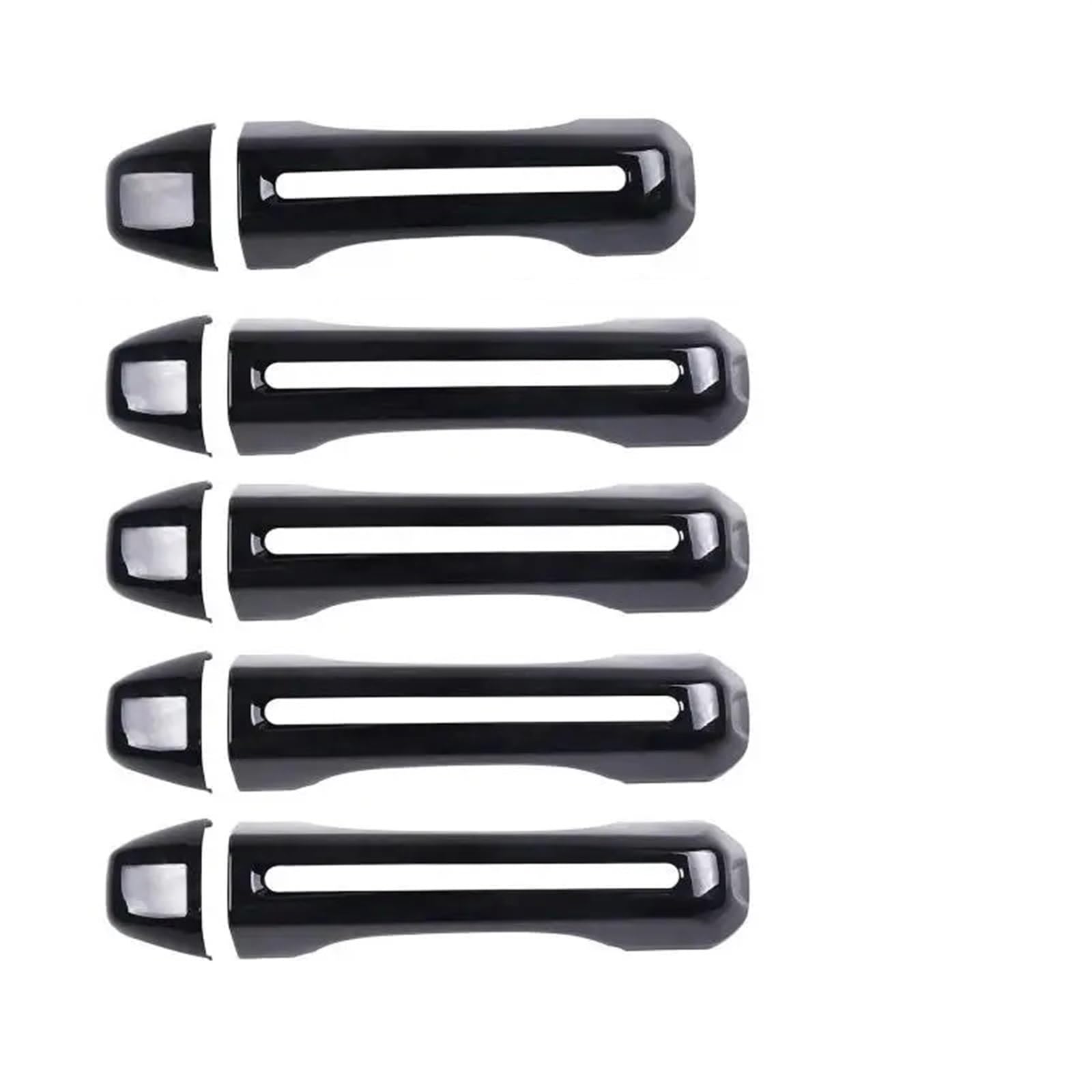 XINWELZ Kompatibel Mit Jeep Für Wrangler JL 2018 2019 2020 2021 Autozubehör Auto Außentürgriff Dekorationsschale Auto Türgriffabdeckung(Black) von XINWELZ
