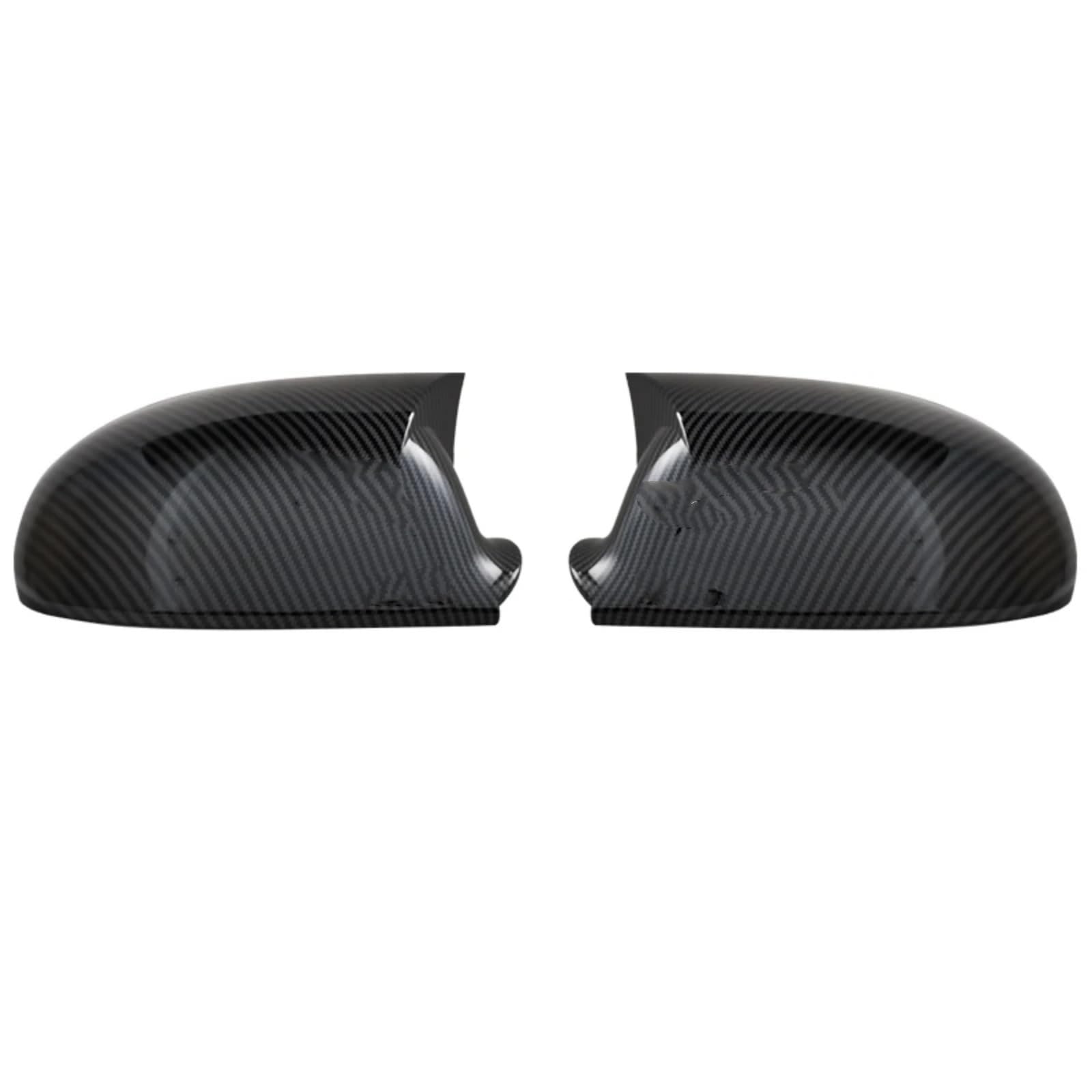 XINWELZ Kompatibel Mit VW Für Golf 5 MK5 2003 2004 2005 2006 2007 2008 Seite Für Außenspiegelabdeckungen Kappen Kfz-Außenspiegelabdeckungen Rückspiegel Kappe(Black Carbon) von XINWELZ