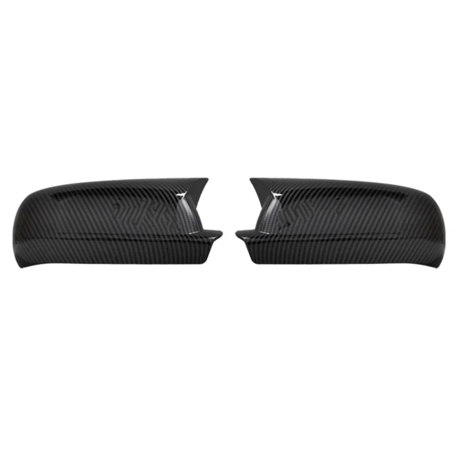 XINWELZ Kompatibel Mit VW Für Passat Für B5 1998 1999 2000 2001 Autozubehör Glänzend Klavierlack Schwarz Tuning Auto Sport Außen Rückspiegelgehäuse Rückspiegel Kappe(Black Carbon) von XINWELZ