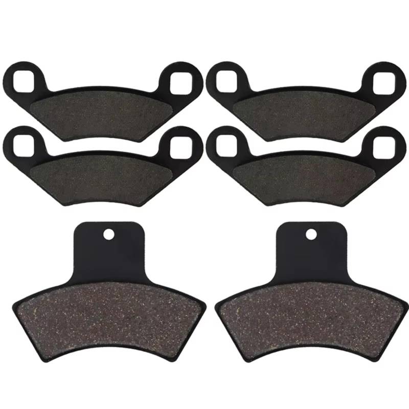 XINWELZ Motorrad ATV Bremsbeläge Kompatibel Mit Polaris Für Scrambler 500 4x2 4x4 1998 1999 2000 2001 2002 2003 2004 Bremsbeläge Hinten Motorradbremse Vorne Hinten Bremsbelag(Front and Rear) von XINWELZ