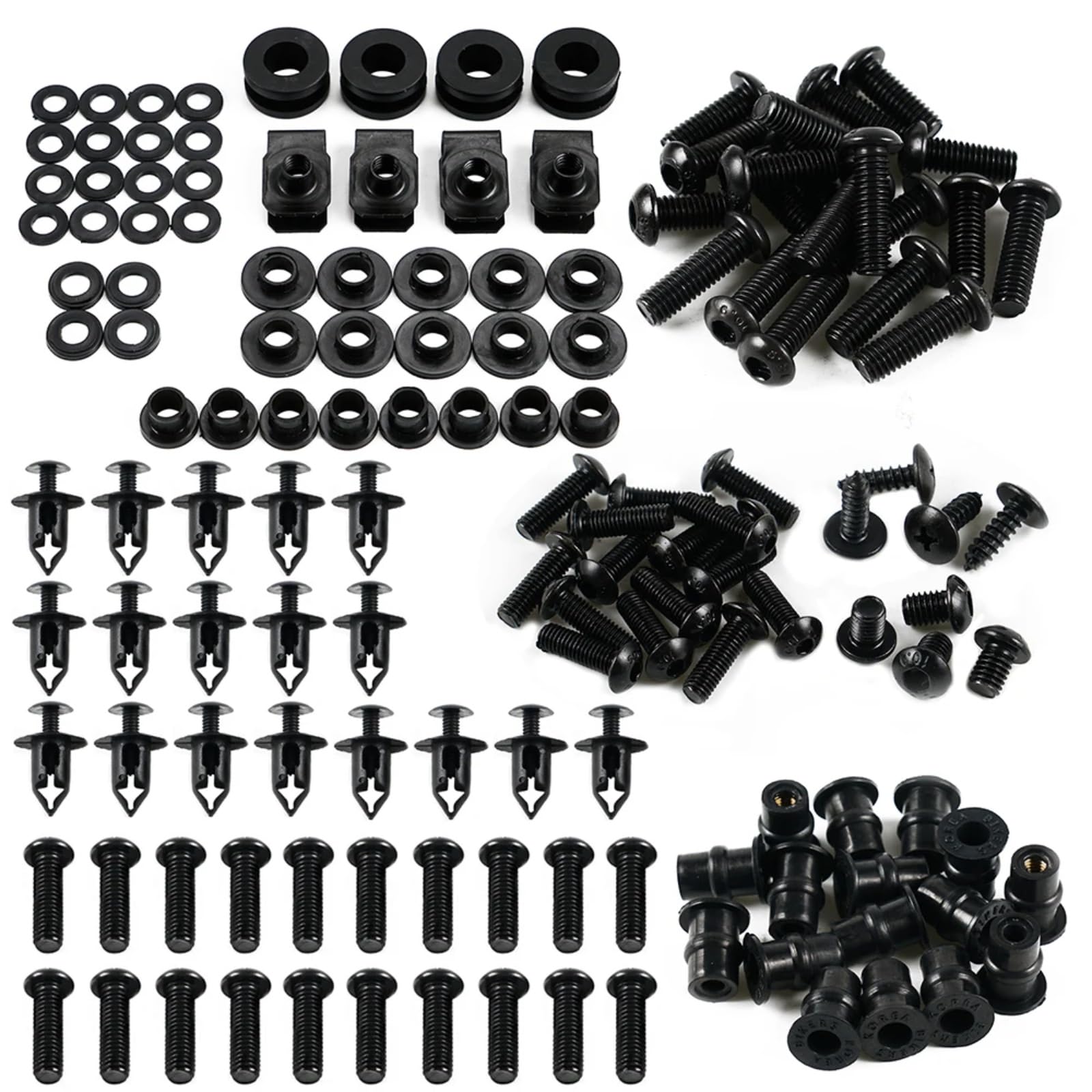 XINWELZ Motorrad Muttern Kompatibel Mit CBR1000RR 2004 2005 Motorrad-Verkleidungsschraubensatz, Alu-Karosserieschrauben-Komplettsatz, Schrauben- Und Mutternsatz XINWELZ Motorrad Muttern Kompatibel Mit CBR1000RR 2004 2005 Motorrad-Verkleidungsschraubensatz, Alu-Karosserieschrauben-Komplettsatz, Schrauben- Und Mutternsatz von XINWELZ