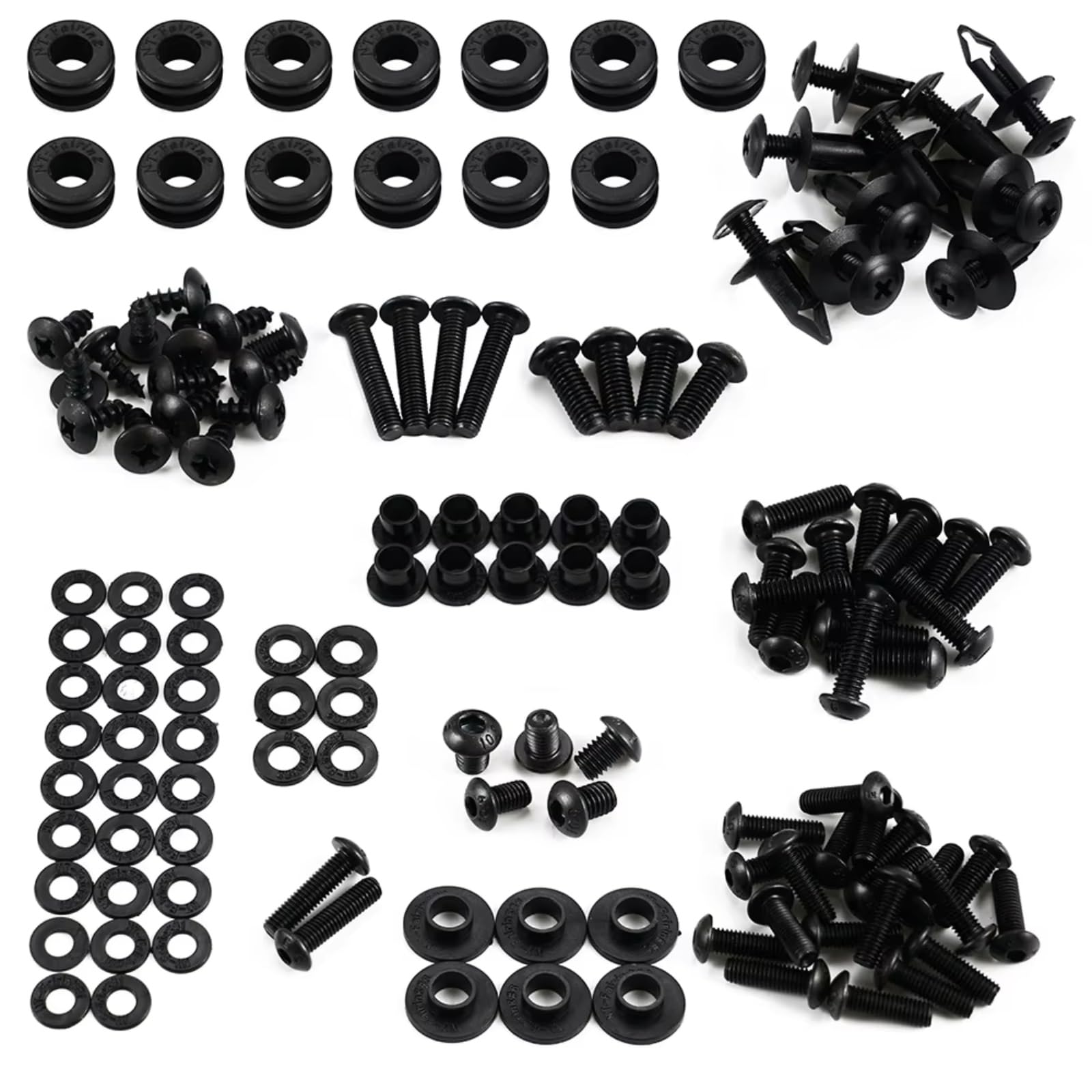 XINWELZ Motorrad Muttern Kompatibel Mit CBR600RR 2007 2008 2009 2010 2011 2012 Motorradzubehör Verkleidungsschraubensatz Motorrad-Karosserieschrauben Komplettset(2009-2012) von XINWELZ