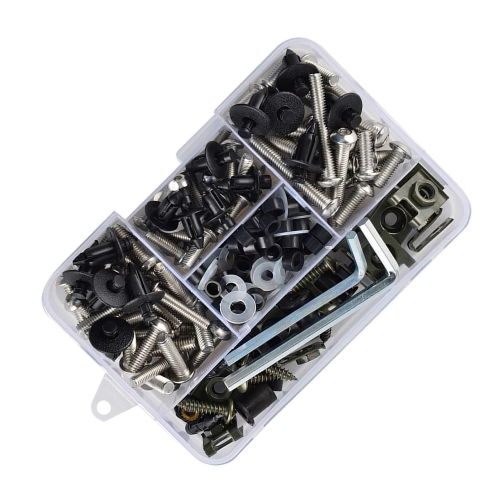 XINWELZ Motorrad Muttern Kompatibel Mit Ducati Für 1098 1198 S 1199 Für Panigale Motorradzubehör Karosserie Verkleidungsschrauben Verkleidungsschrauben-Kit(C 195pcs) von XINWELZ