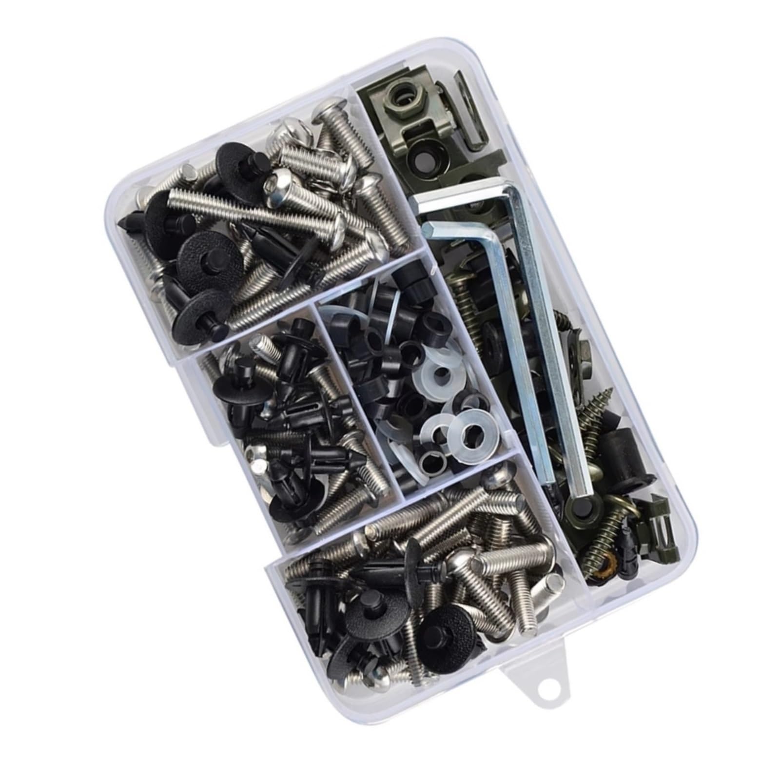 XINWELZ Motorrad Muttern Kompatibel Mit Ducati Für 916 Biposto 1994 Für 996 Biposto 2001 2002 Für 996 Monoposto 2000F Motorrad-Schrauben- Und Muttern-Set, Karosserie-Verkleidungsschrauben(C 195pcs) von XINWELZ