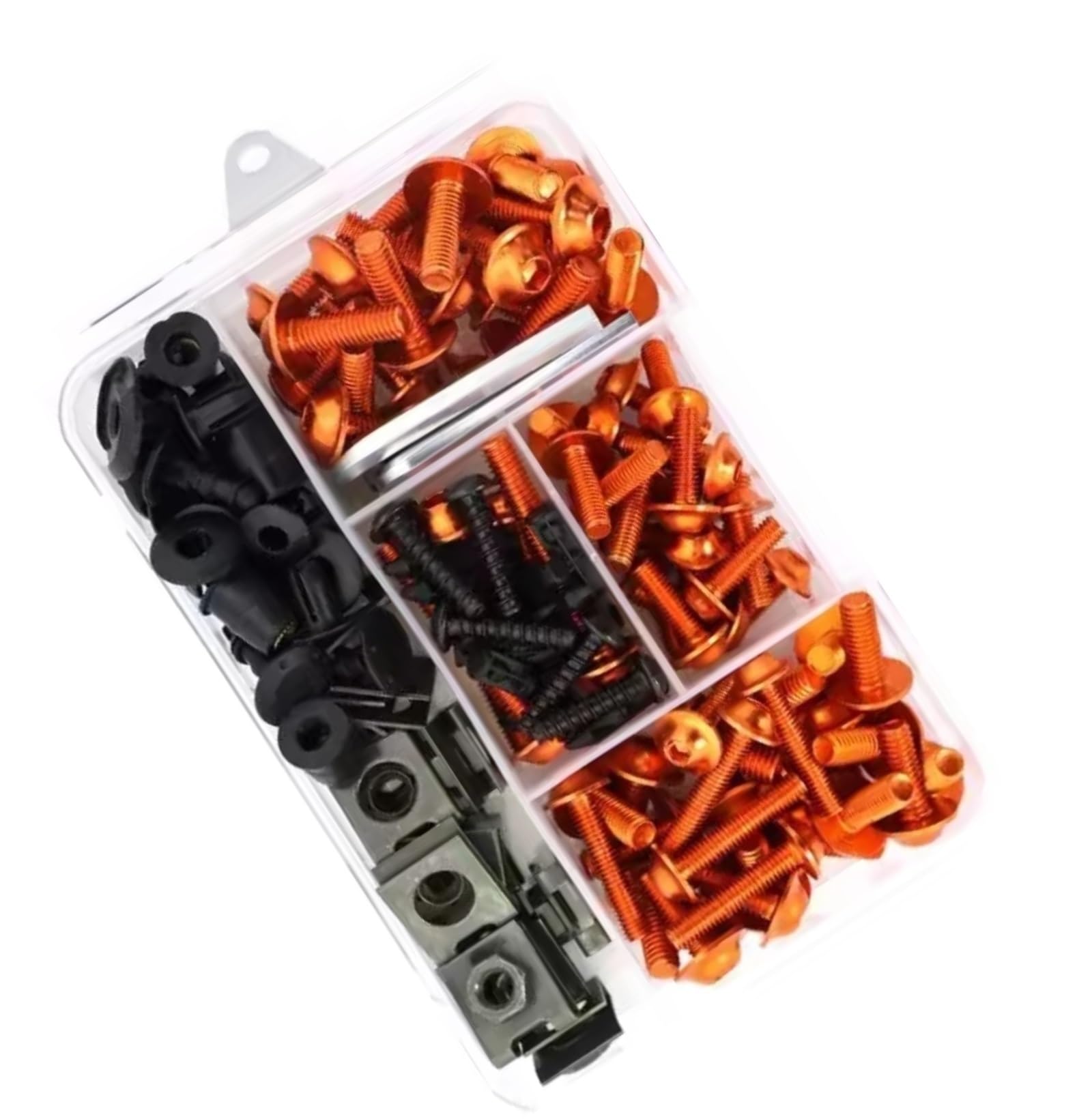 XINWELZ Motorrad Muttern Kompatibel Mit PAN European ST1300 Motorradzubehör Verkleidungsschraubensatz Schraubensatz Motorradschraubensatz(Orange) von XINWELZ