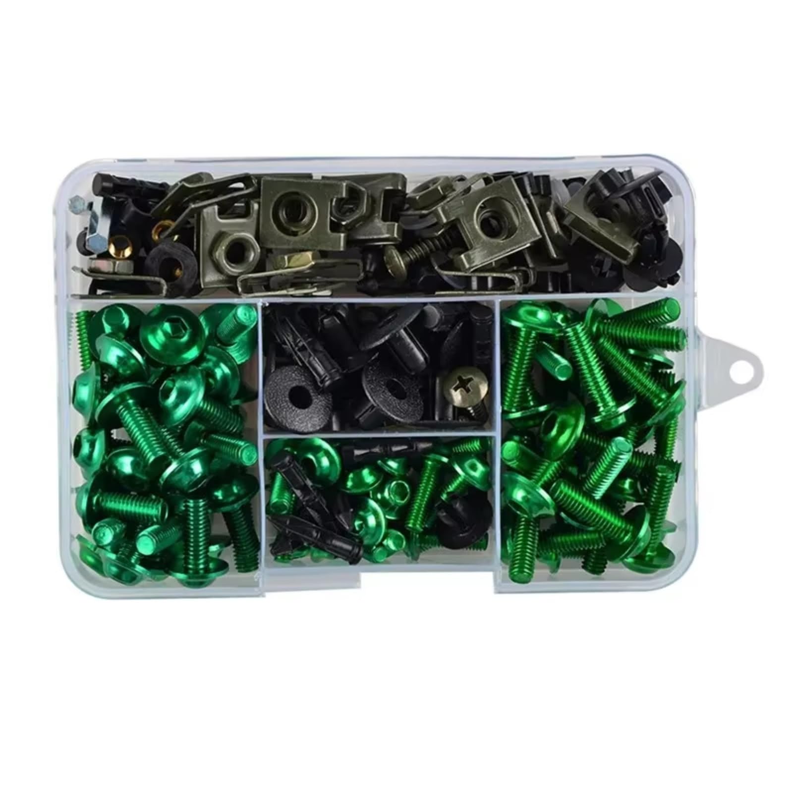 XINWELZ Motorrad Muttern Kompatibel Mit R1200GS Für ADV Für R1250GS Motorrad Verkleidungsschrauben Schraubensatz Mutternklammern(Green) von XINWELZ