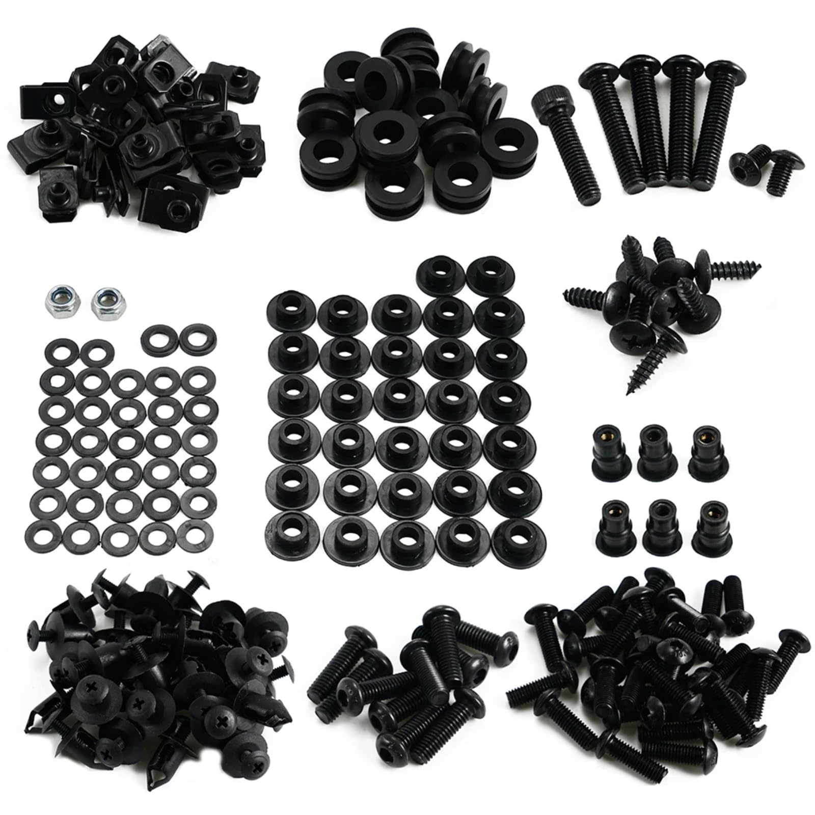 XINWELZ Motorrad Muttern Kompatibel Mit YZF Für R6 2006 2007, Motorradzubehör, Verkleidungsschrauben-Set, Alu-Körperschrauben-Komplettset XINWELZ Motorrad Muttern Kompatibel Mit YZF Für R6 2006 2007, Motorradzubehör, Verkleidungsschrauben-Set, Alu-Körperschrauben-Komplettset von XINWELZ