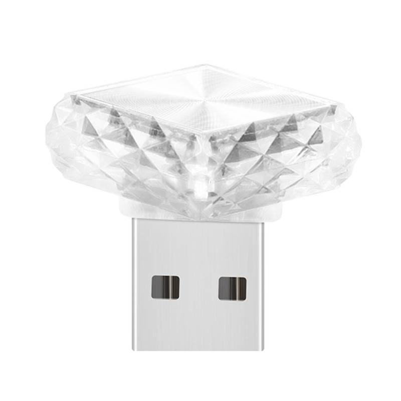 LED-USB-Lampe für Auto-Innendekoration, mehrfarbiges Nachtlicht mit Touch-Schaltern und 4 Lichtschaltern von XINYIN