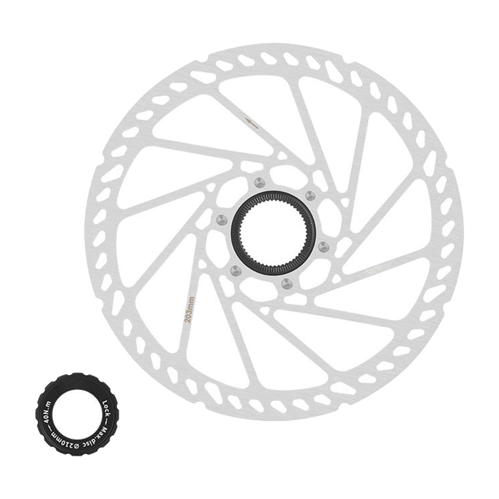 Scheibenbremsrotor aus Edelstahl, 140 mm, 160 mm, 180 mm, 203 mm, für Fahrräder, Rennräder, Mountainbikes Scheibenbremsrotor aus Edelstahl, 140 mm, 160 mm, 180 mm, 203 mm, für Fahrräder, Rennräder, Mountainbikes von XINYIN