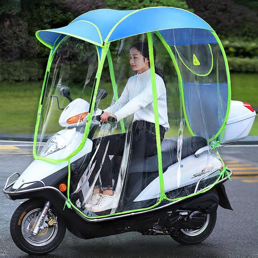 XIONGGG Vollständig Geschlossener Elektromotor Motorroller Regenschirm Mobilität Sonnenschutz & Regenschutz Wasserdicht, Universal,Rear View Mirror von XIONGGG