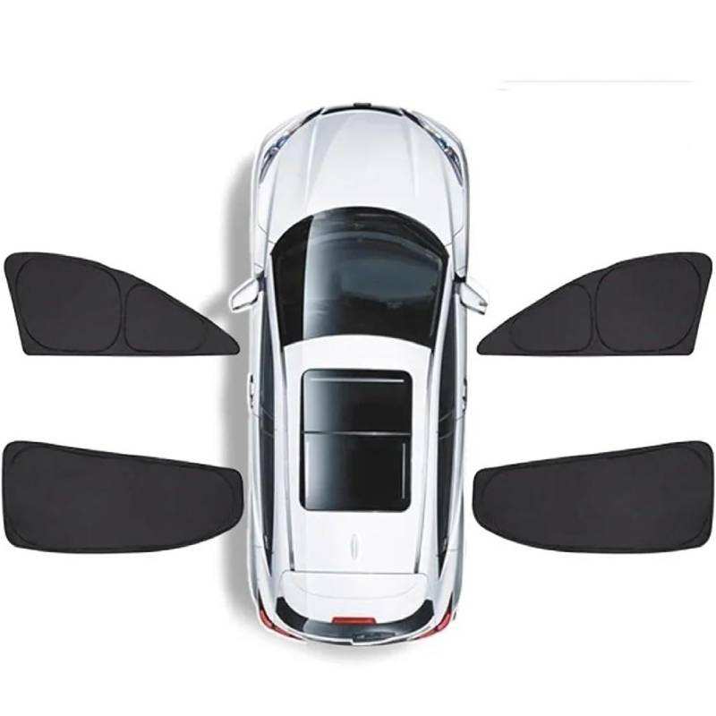 Auto Seitenfenster Sonnenschutz für MG MG5 2021-2025, UV-Schutz Vorne Hinten Seitenscheibe Sonnenblende Sichtschutz Protection Autofenster Zubehör, C/4 Side Windows von XIUKANGNB
