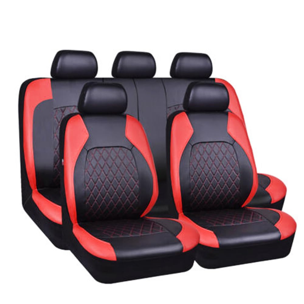 XIVUE Universal Autositzbezüge für Alfa Romeo Giulietta (Typ 940) QV/Collezione/GTS Q2 / Q4 5-Seats, Hautfreundliche Textur Wasserdicht Komfortabel Sitzbezug,Red von XIVUE