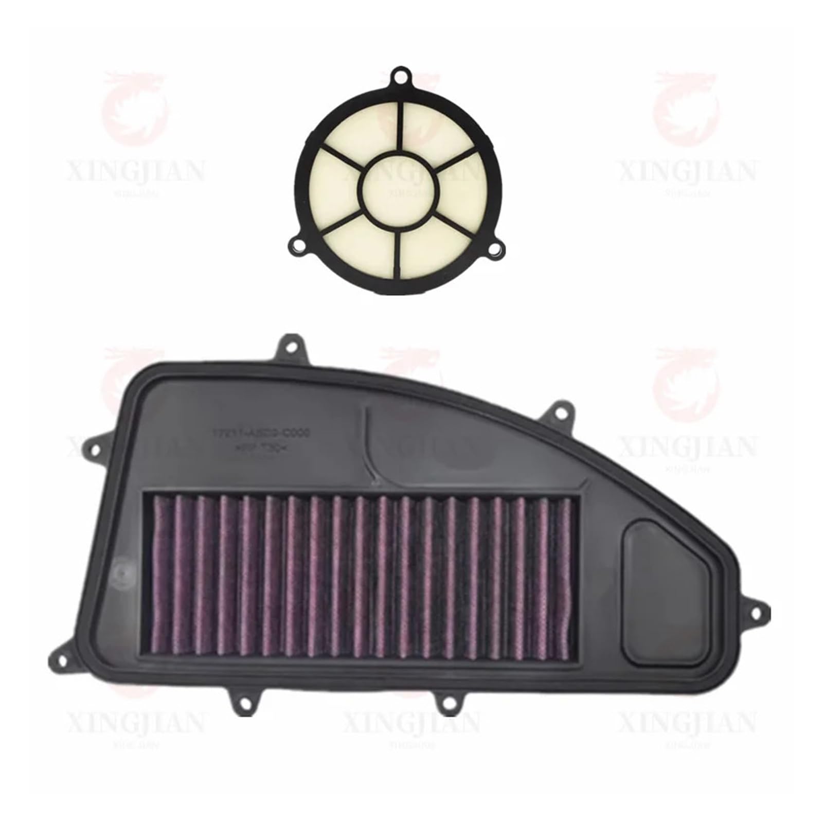 Motorrad High Flow Luftfilter for X-Stadt 250 CT300i 2016-2022 Agility 300i 2019-2021 Rowing250 Xciting300i CT250(A - Set) von XIXOJHCL