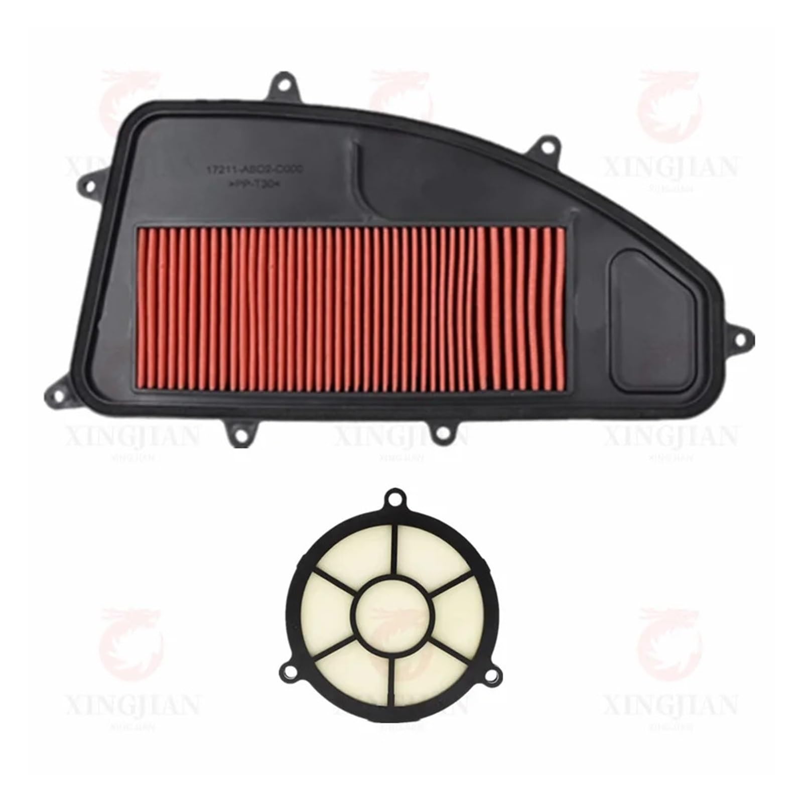 Motorrad High Flow Luftfilter for X-Stadt 250 CT300i 2016-2022 Agility 300i 2019-2021 Rowing250 Xciting300i CT250(B - Set) von XIXOJHCL
