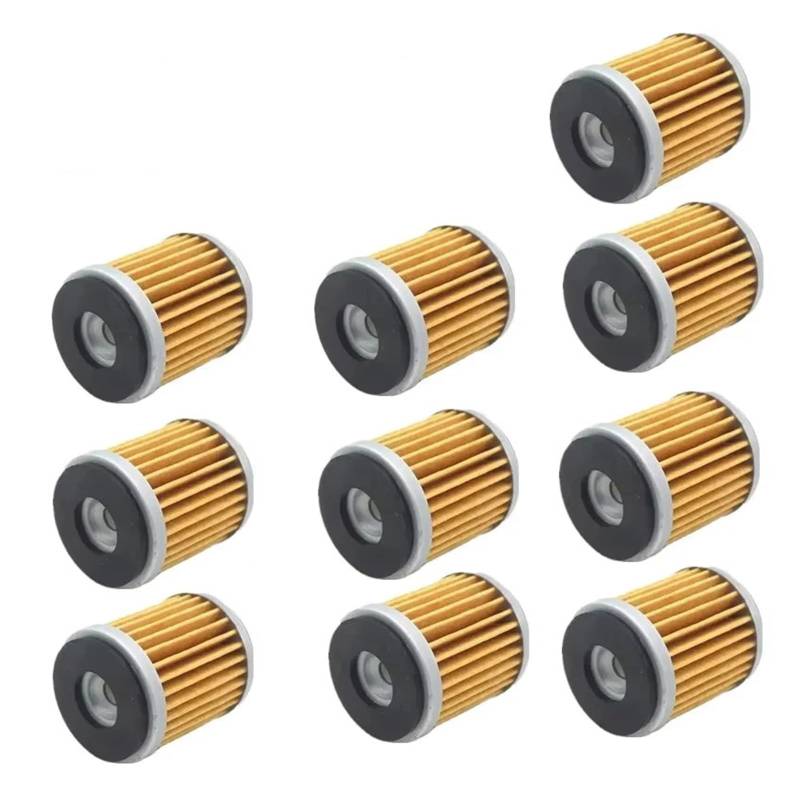 Motorrad-Ölfilter for X-MAX300 YZF-R15 WR125/250 Exciter150 MWD300 Reduziert den Verschleiß und senkt den Kraftstoffverbrauch(10 PCS) von XIXOJHCL