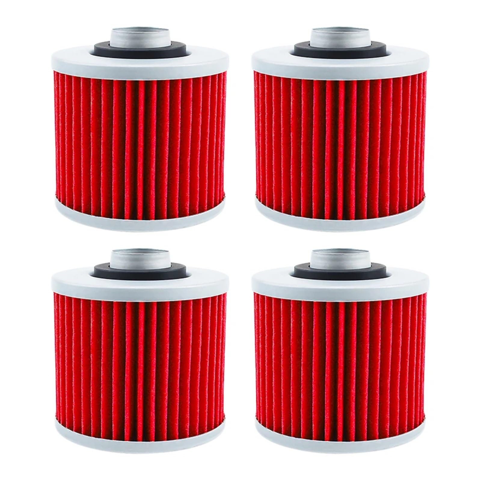 Motorrad Teile Öl Filter for Pegaso 660 2005-2014 650 Strada Trail 2005-2008 for Mulhacen 660 2006-2012(Red-4 pcs) von XIXOJHCL