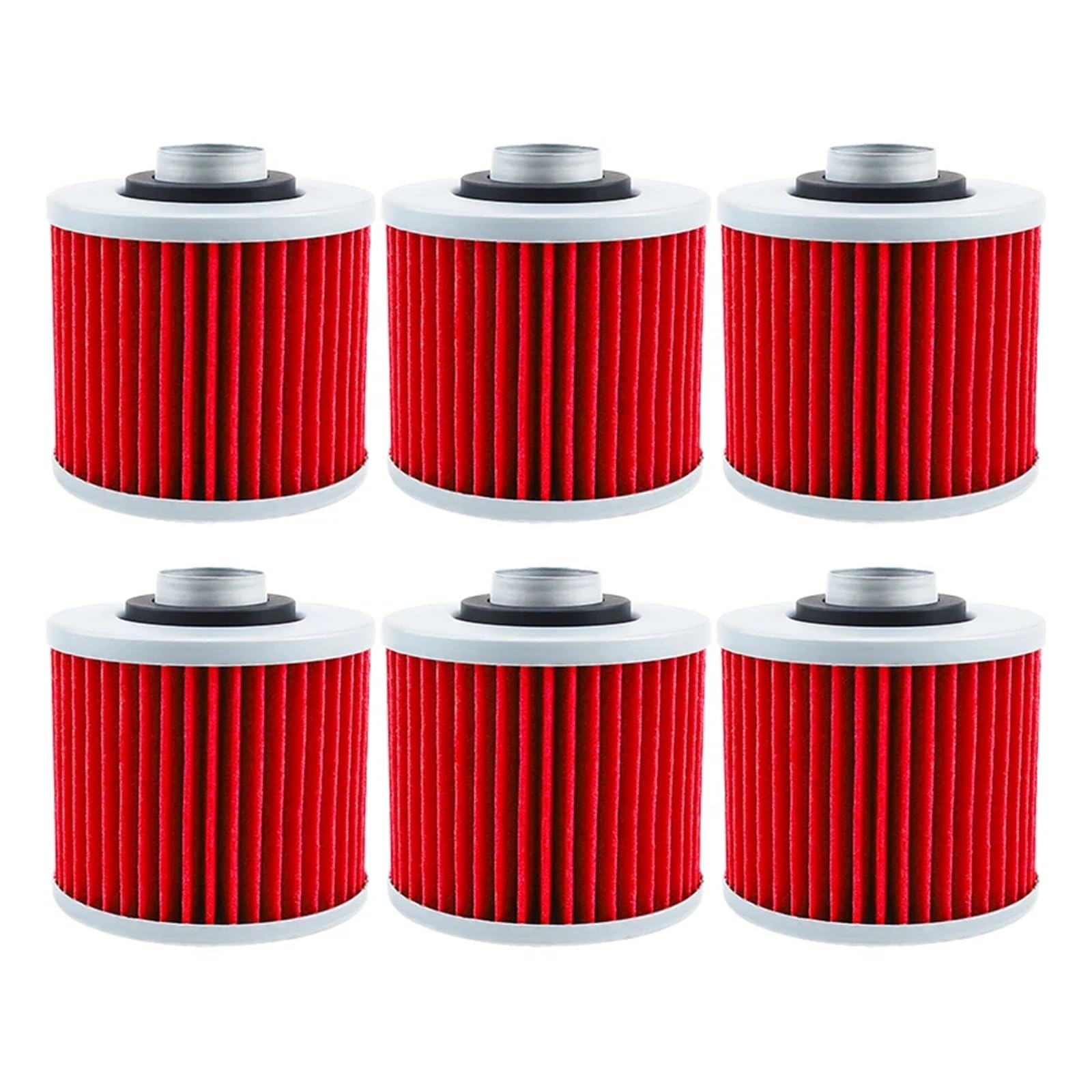 Motorrad Teile Öl Filter for Pegaso 660 2005-2014 650 Strada Trail 2005-2008 for Mulhacen 660 2006-2012(Red-6 pcs) von XIXOJHCL