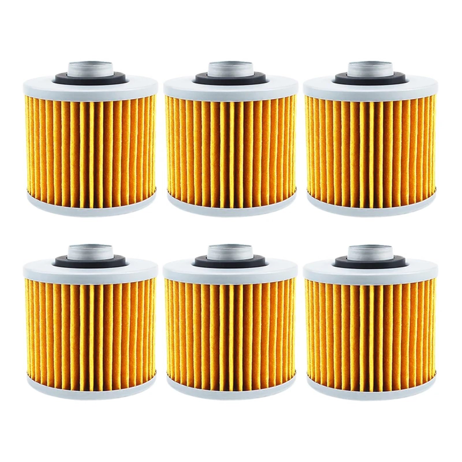 Motorrad Teile Öl Filter for Pegaso 660 2005-2014 650 Strada Trail 2005-2008 for Mulhacen 660 2006-2012(Yellow-6 pcs) von XIXOJHCL