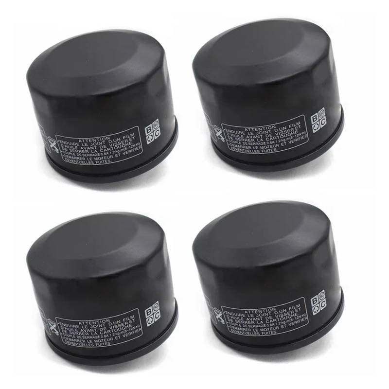 Motorrad Zubehör Öl Filter for XVS1300 XVS1300A Midnight Star 1300 XVS1300CT V-Star Tourer VStar V Star XVS 1300(4pc) von XIXOJHCL