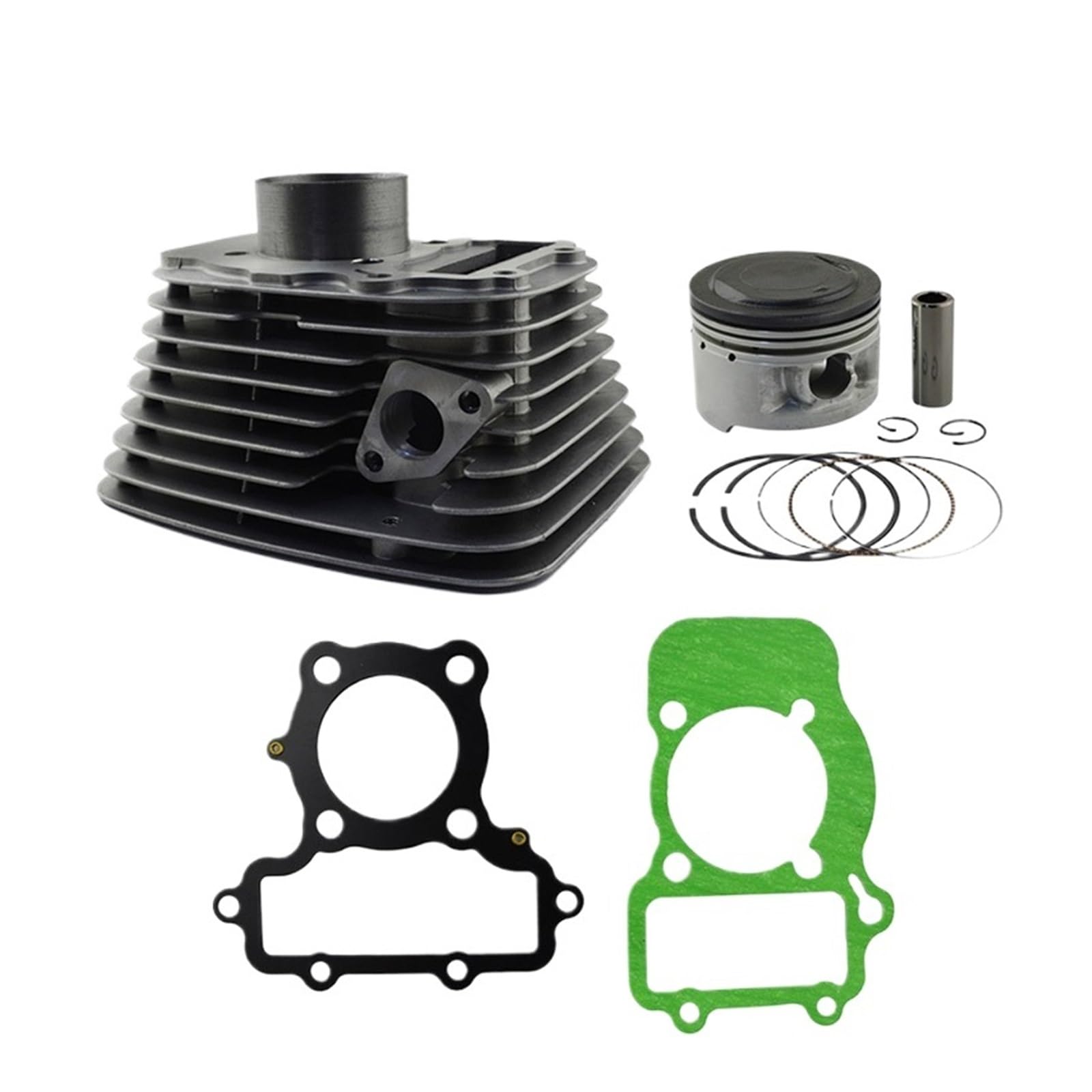 49-mm-Luftzylinderblock- und Kolbensatz for Motorräder vorne oder hinten und Kopfdichtungssatz for XV250 XV 250(Front Cylinder Kit) von XJFXXJIY