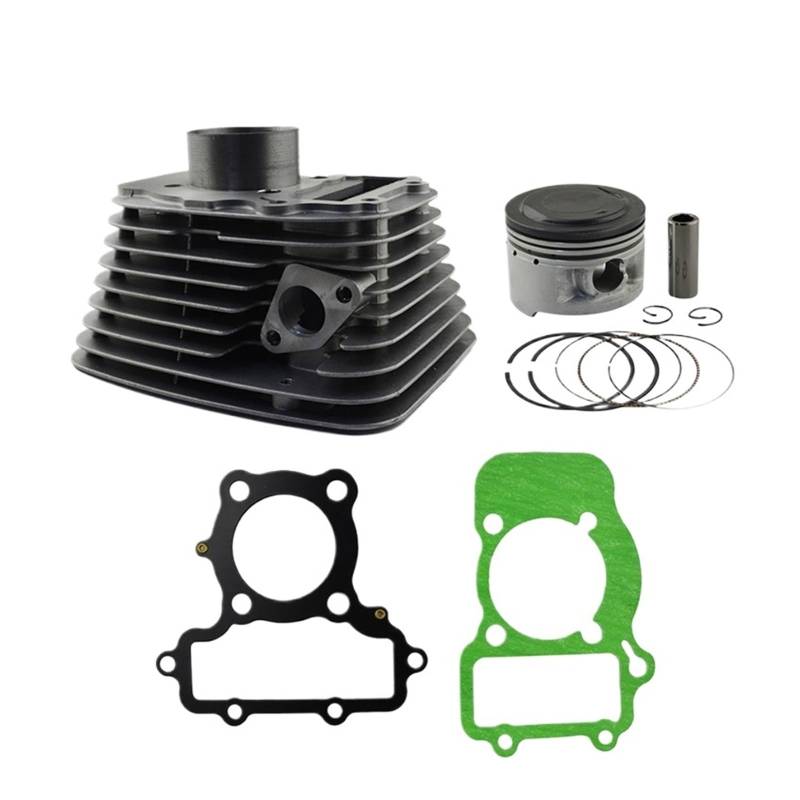 49-mm-Luftzylinderblock- und Kolbensatz for Motorräder vorne oder hinten und Kopfdichtungssatz for XV250 XV 250(Front Cylinder Kit) von XJFXXJIY
