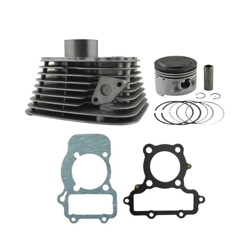 49-mm-Luftzylinderblock- und Kolbensatz for Motorräder vorne oder hinten und Kopfdichtungssatz for XV250 XV 250(Rear Cylinder KIt) von XJFXXJIY