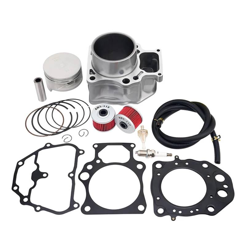 Motorrad 86,5mm Zylinder Kolben Ring Dichtung Top Ende Kit for TRX420 Rancher TRX 420 2007-2020 12100-HP7-A00 12100-HP5-600 von XJFXXJIY